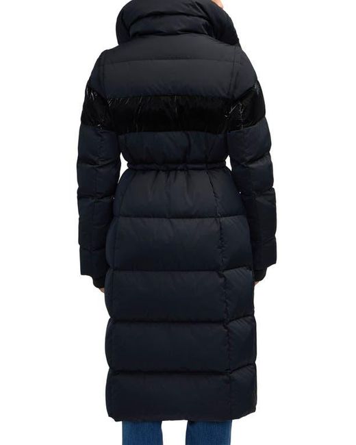 Scotch & Soda Black Kaatye Core Fit Water Repellent Maxi Puffer Coat