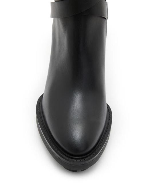 AllSaints Black Havana Platform Bootie