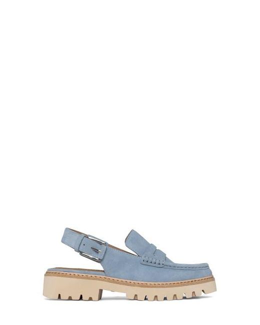 Donald J Pliner Blue Halie Slingback Moc Toe Loafer