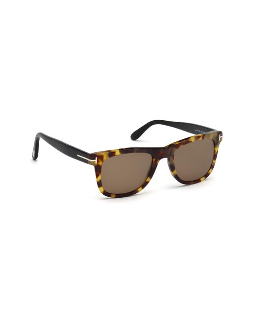 Tom Ford Multicolor Leo 52mm Retro Sunglasses for men