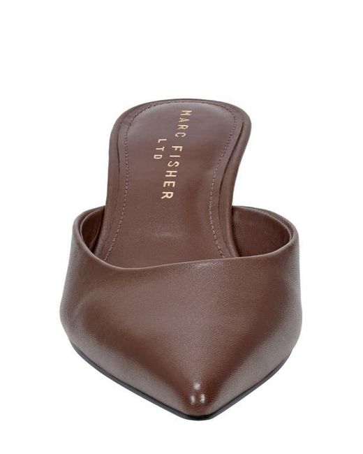 Marc Fisher Brown Rosa Mule
