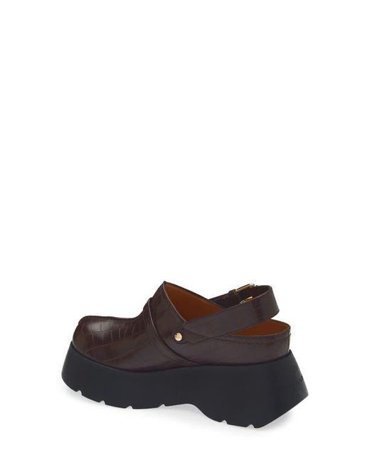 Ganni Brown Kat Platform Mule