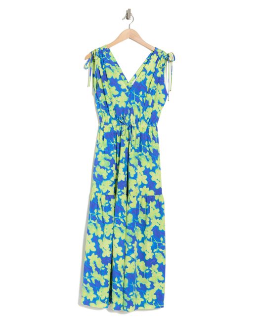 Calvin Klein Green Floral Commuter Maxi Dress
