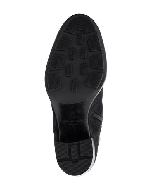Aquatalia Black Irvina Hiker Boot With Genuine Shearling Trim
