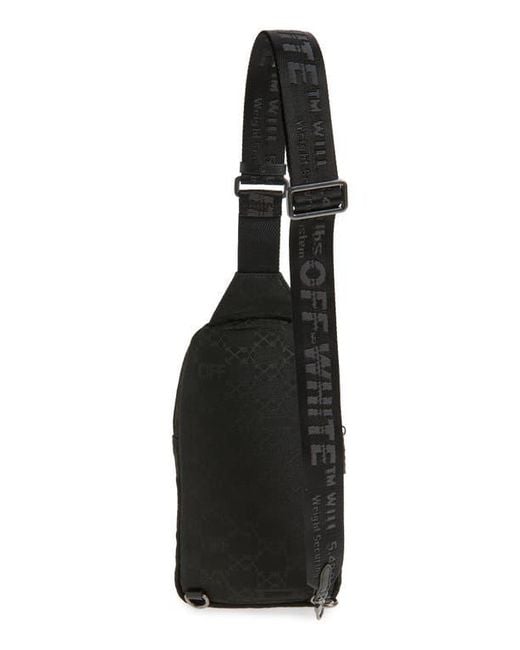 Off-White c/o Virgil Abloh North/South Slim Sling Bag in Black for