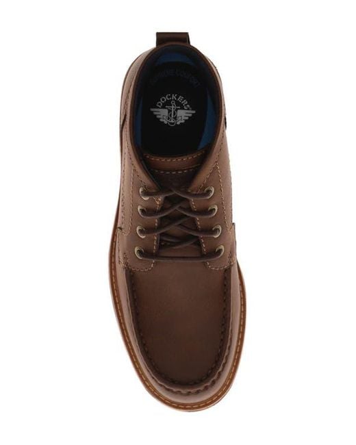 Dockers Brown Weston Moc Toe Boot for men