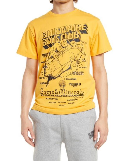 BBCICECREAM Yellow Bb Pressed Diamonds Graphic Tee for men