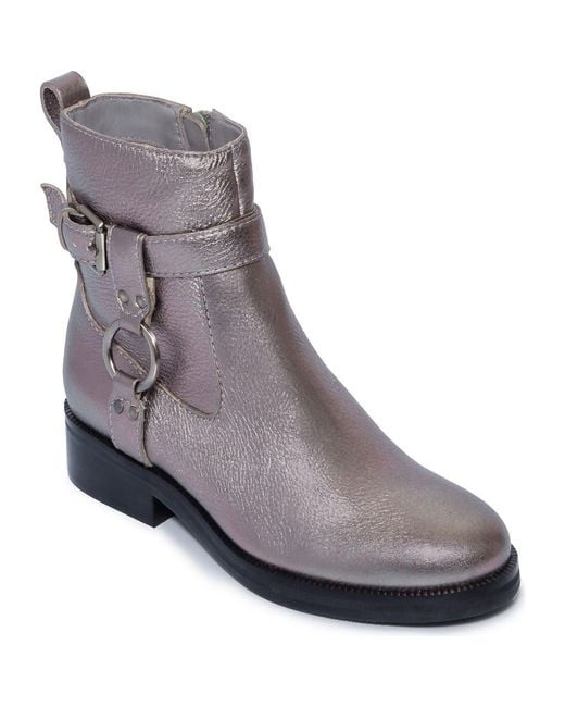 Bernardo Gray Tyra Moto Boot