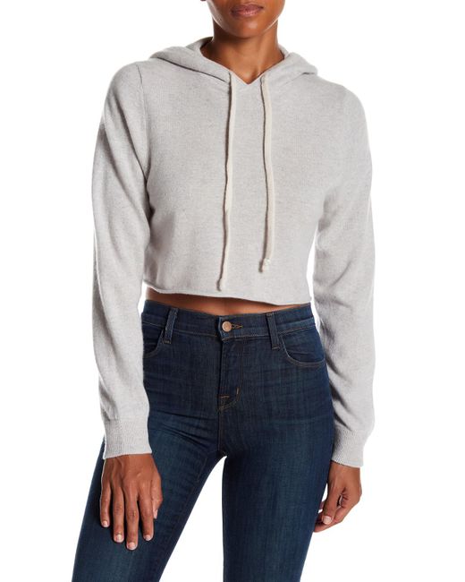 360cashmere Multicolor Cashmere Cropped Hoodie