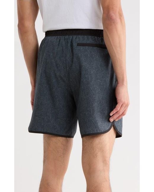 Original Penguin Black Performance Drawstring Shorts for men