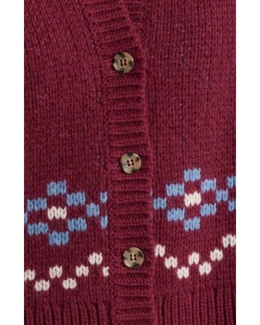 Damson Madder Red Sofie Wool Sweater Vest
