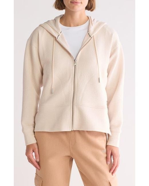 DKNY Natural Tech Ottoman Full Zip Hoodie