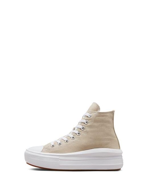 Converse White Chuck Taylor All Star Move High Top Platform Sneaker