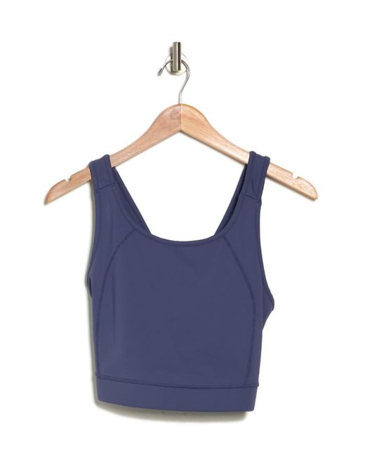 Threads For Thought Blue Cross Mesh Sports Bra