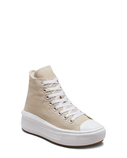 Converse White Chuck Taylor All Star Move High Top Platform Sneaker