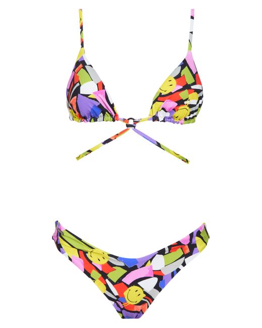 Maaji Multicolor Smiledelic Coco Journey Reversible Two-piece Bikini
