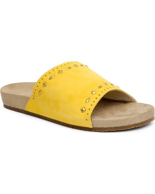 Revitalign Yellow Sofia Stud Sandal