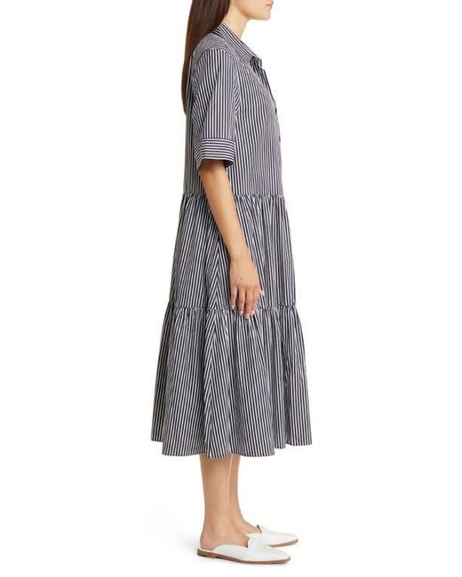 Nordstrom Gray Tiered Shirtdress