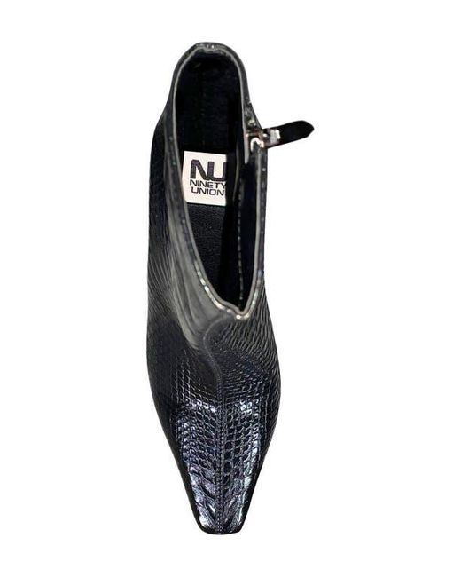 Ninety Union Black Fire Snip Toe Bootie