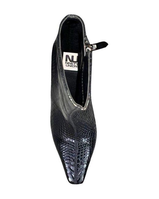 Ninety Union Black Fire Snip Toe Bootie