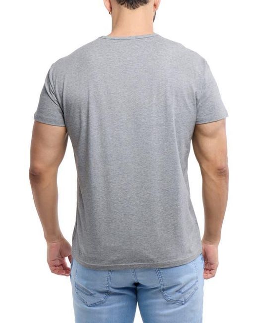 Xray Jeans Gray Flex Crewneck Cotton T-Shirt for men
