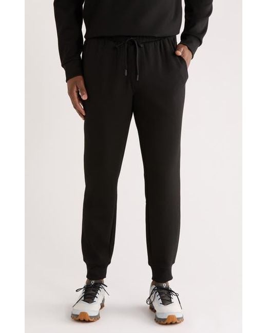 90 Degrees Black Scuba All Day Ace Joggers for men