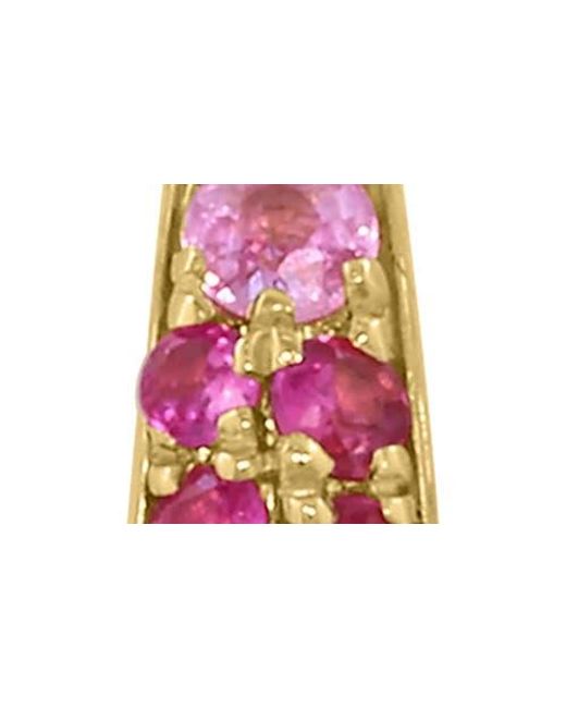 Effy Red Ruby Huggie Hoop Earrings
