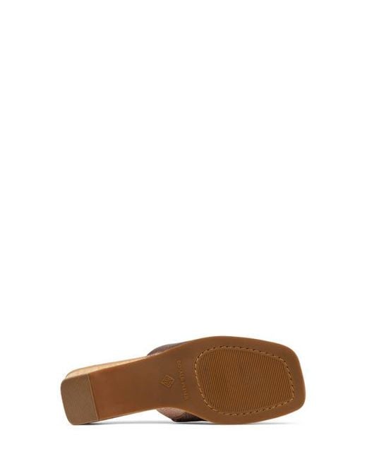 Donald J Pliner Brown Cascade Mule Sandal