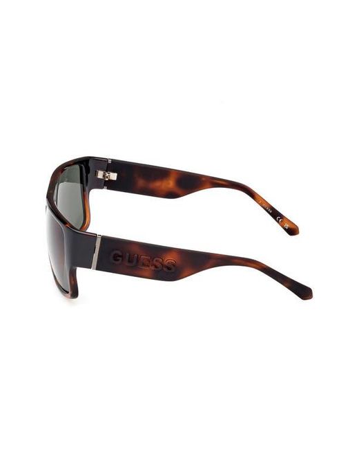 Guess Gray Rectangular Sunglasses for men