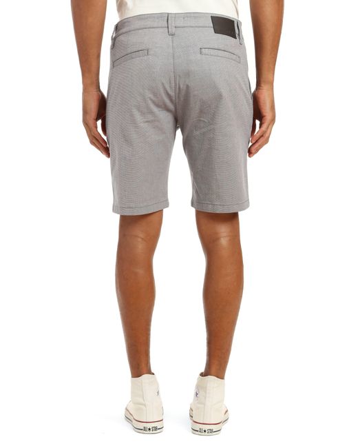 Mavi Gray Noah Stretch Flat Front Shorts for men
