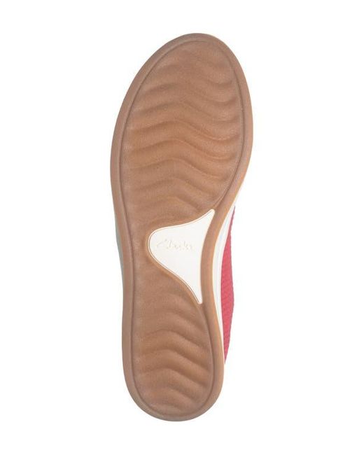 Clarks Red Breezesky Stretch Slip-On