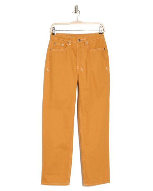 Ksubi Orange Brooklyn Flame Straight Leg Jeans