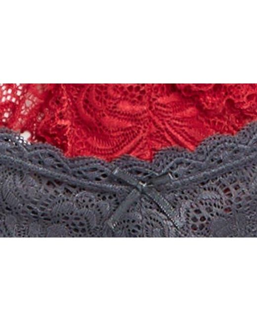 Honeydew Intimates Blue Intimates Assorted 3-Pack Lace Hipster Panties