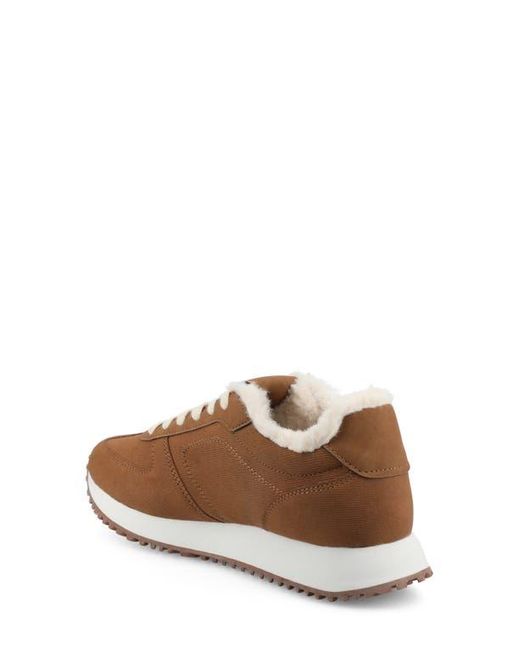 Journee Collection Brown Flow Casual Sneaker