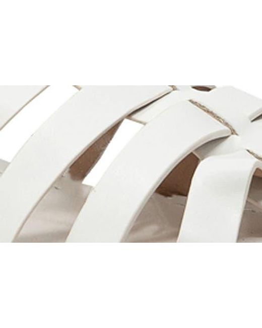 In Touch Footwear White Theo Lugged Platform Fisherman Sandal
