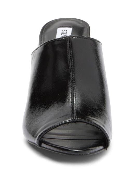 【Steve Madden】Dayla ミュール（ピープトゥ★美脚ヒール） Steve Madden Dayla Peep Toe Mule in Black | Lyst