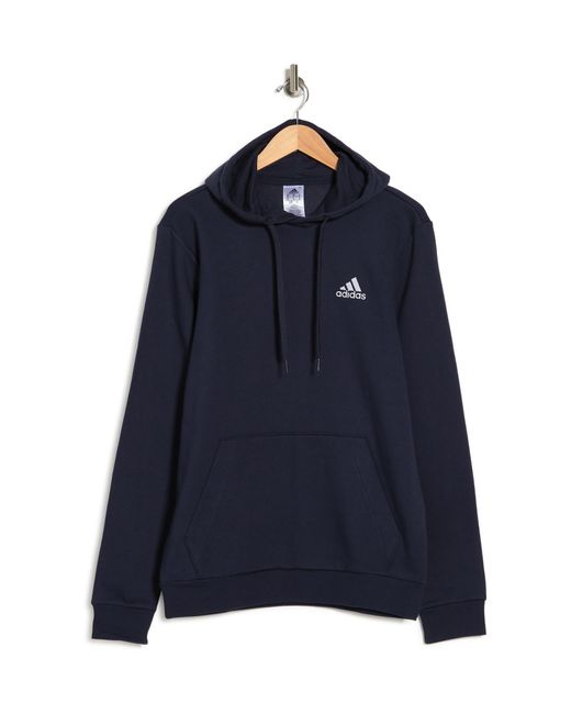 adidas Feel Cozy Pullover Fleece Hoodie In Legend Ink/white At ...