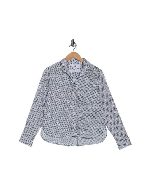 Frank & Eileen Gray Untuckable Cotton Button-Up Shirt