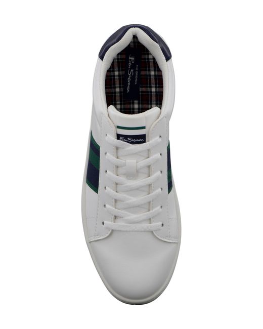 Ben Sherman Hampton Stripe Sneaker in White for Men | Lyst