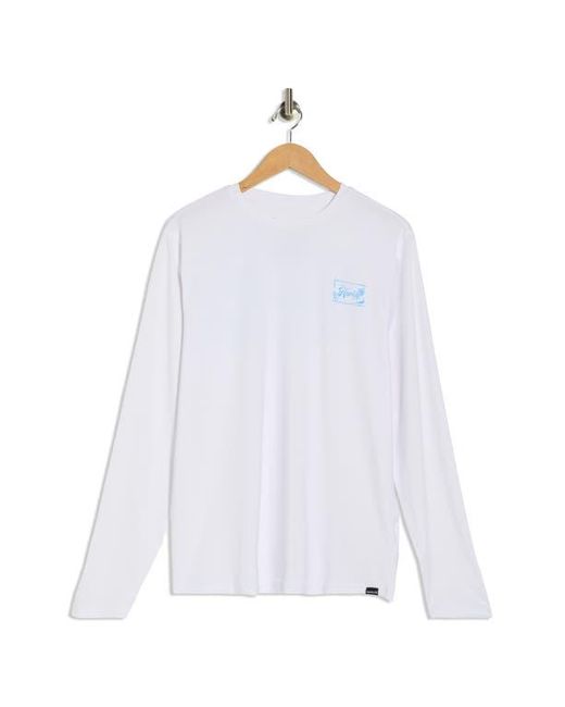 Hurley White Hybrid Upf Long Sleeve Rashguard for men