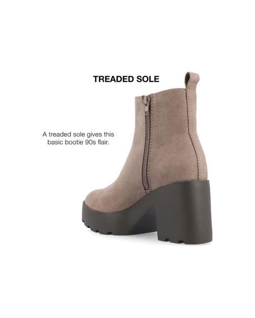 Journee Collection Brown Cassidy Bootie