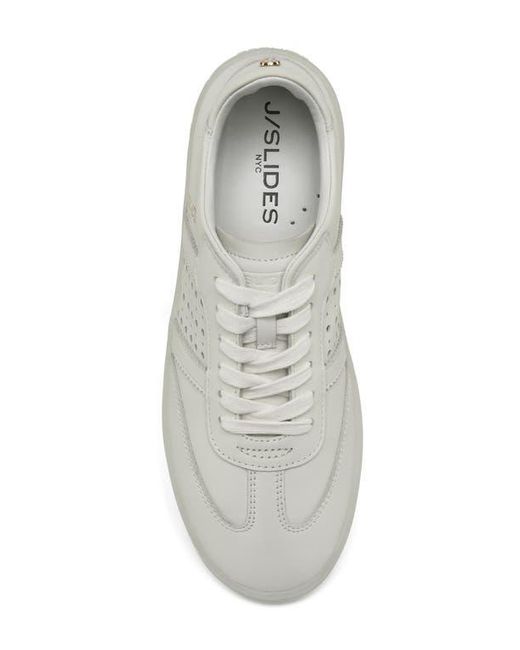 J/Slides White Hunter Leather Sneaker
