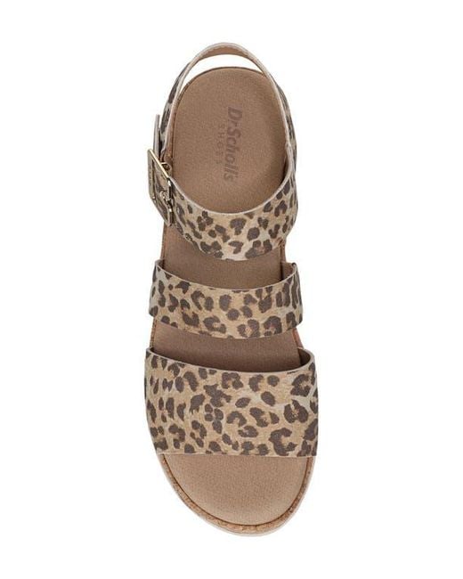 Dr. Scholls Metallic Once Twice Platform Sandal