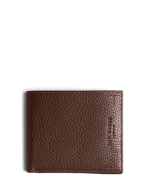 Ted Baker Brown Colorblock Leather Bifold Wallet for men