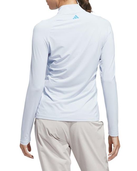 Adidas Blue Ultimate Solid Quarter Zip Pullover