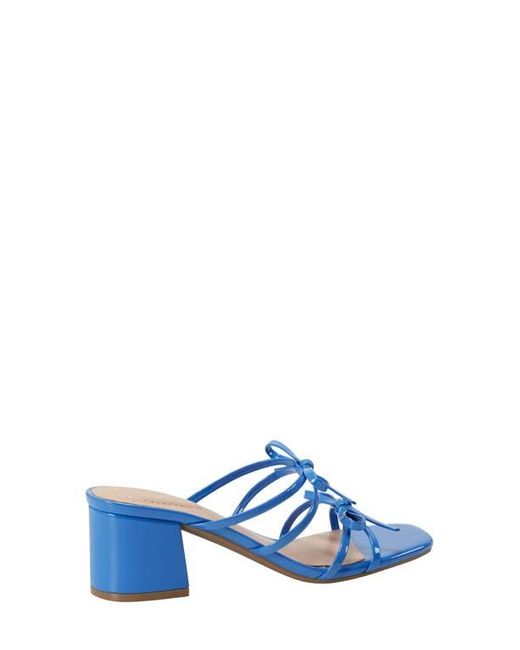 Bandolino Blue Margil Block Heel Bow Sandal