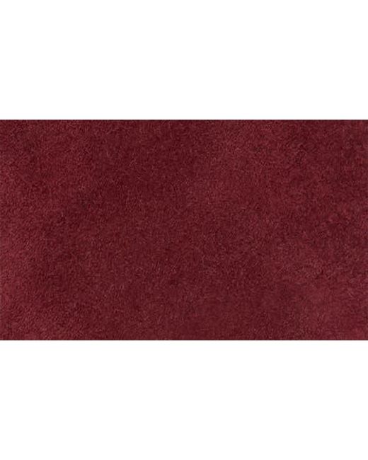 Staud Red Leather Square-Toe Demi Booties