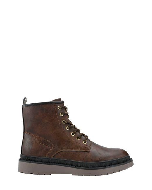 Guess Brown Citizen Faux Fur Lined Lug Boot for men