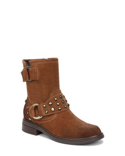 Naturalizer Brown Optimus Stud Moto Boot