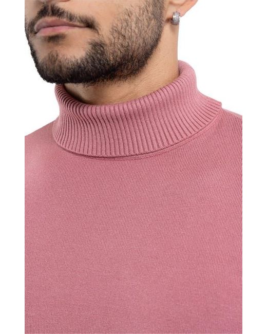 Xray Jeans Pink Turtleneck Pullover Sweater for men
